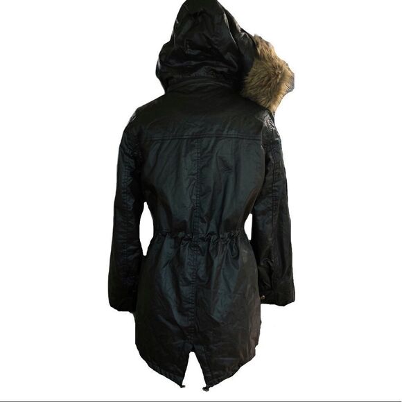 victoria’s Secret Waxed Cotton Parka Size M - Picture 7 of 16